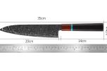 48 TIMERS AUKSJON - Senko 67-lags Damascus 2-delt knivsett + Sashimi-kniv